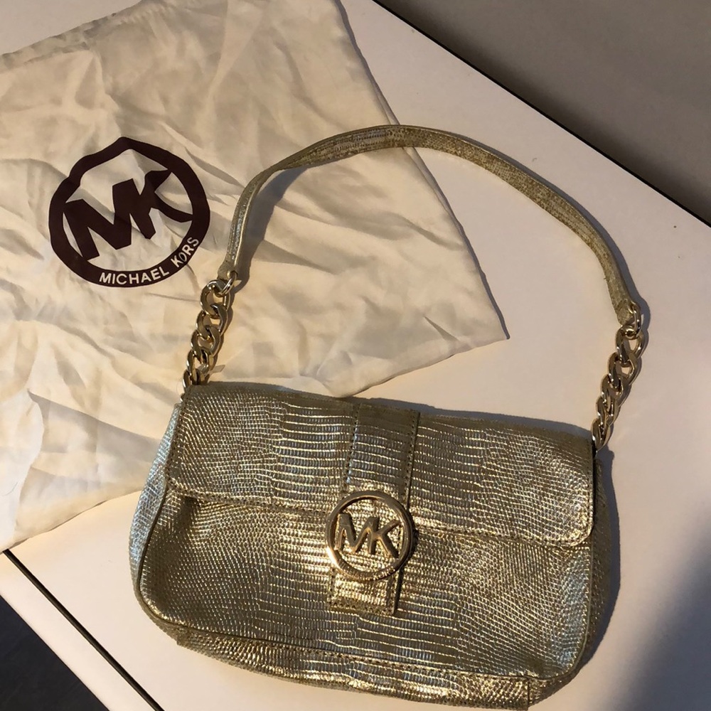 Michael Kors gold bag